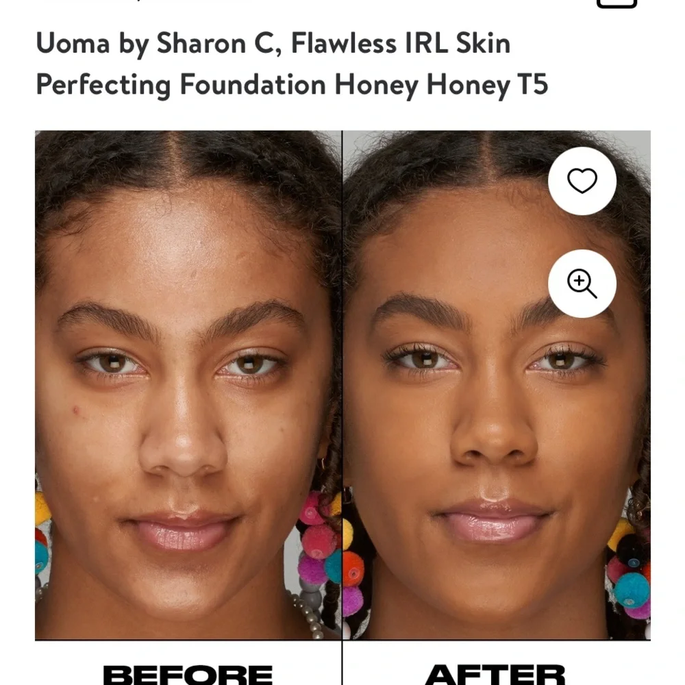 Honey Honey T5 - Uoma by Sharon C Flawless IRL Skin Perfecting Foundation‎